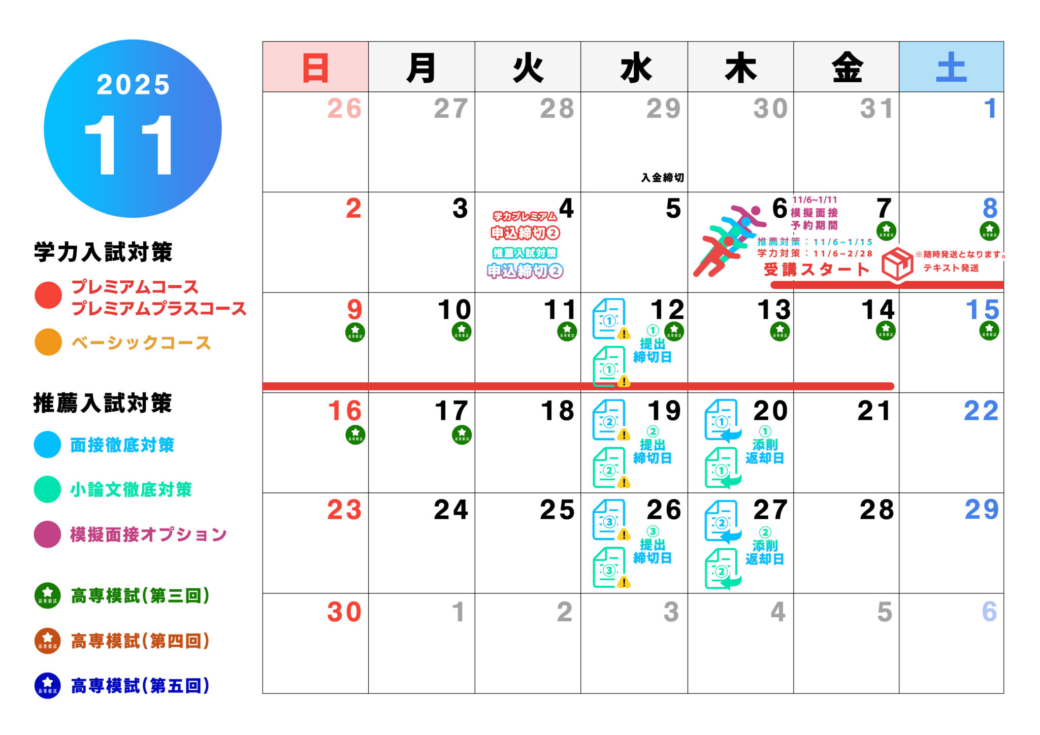 ご入金の翌木曜より受講スタート