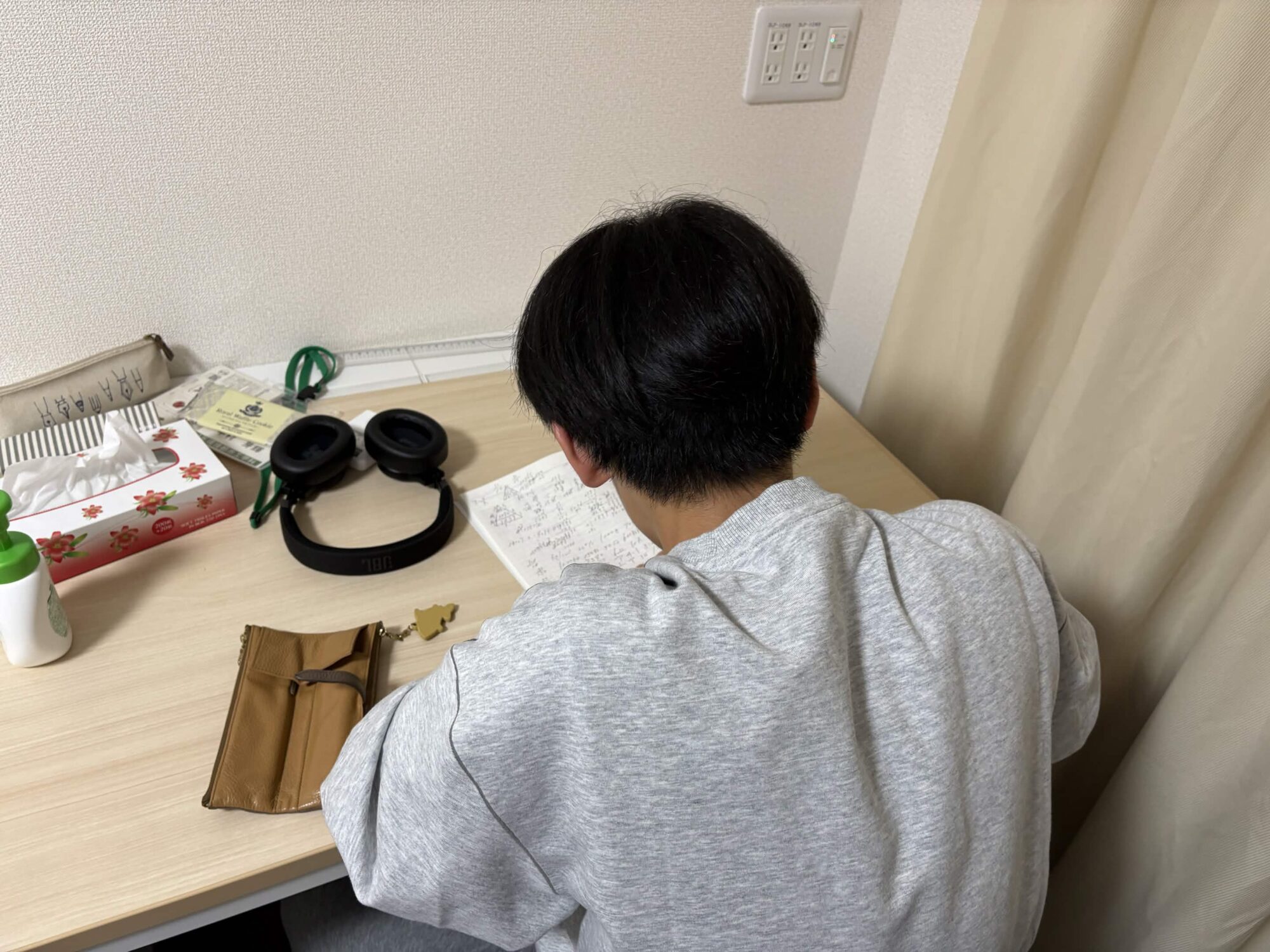 甲村さんの勉強の様子
