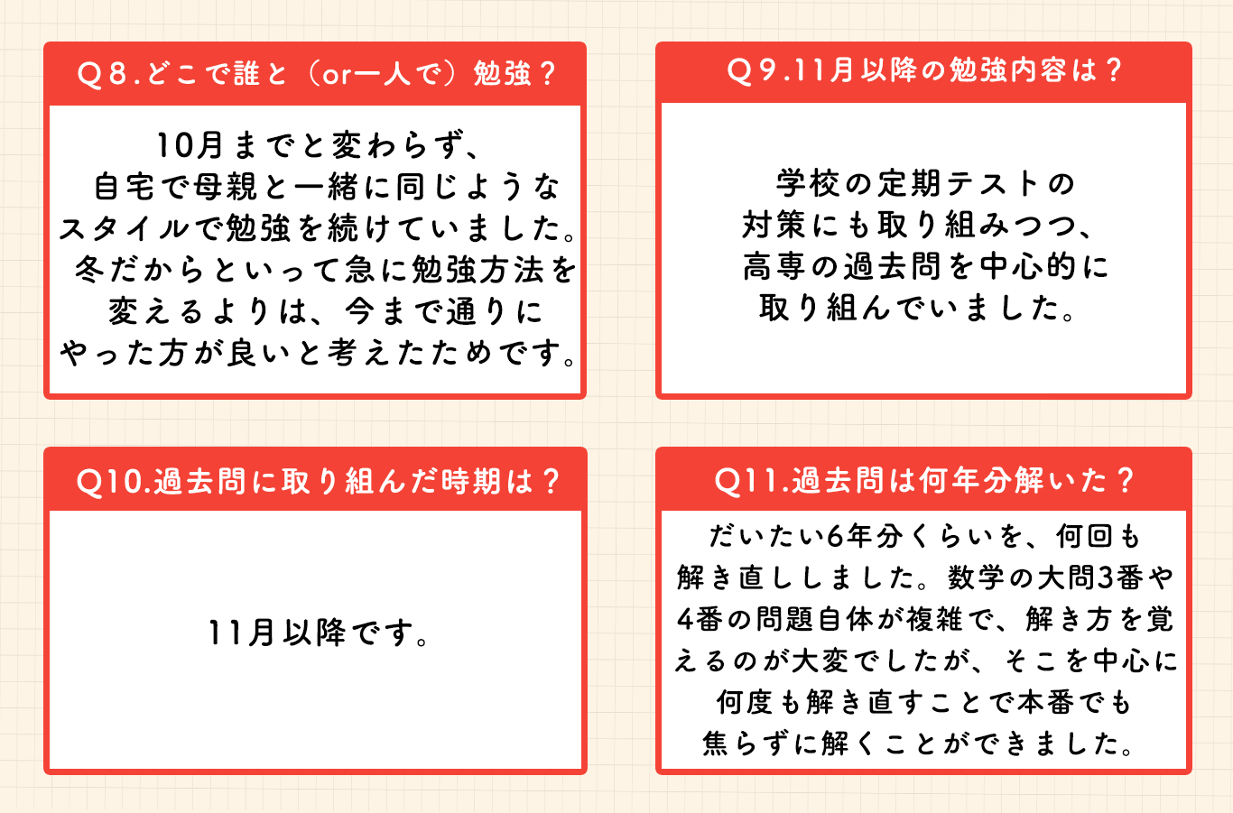 11月の池田さんの勉強